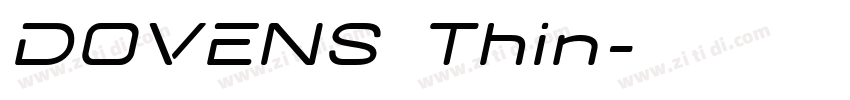 DOVENS Thin字体转换